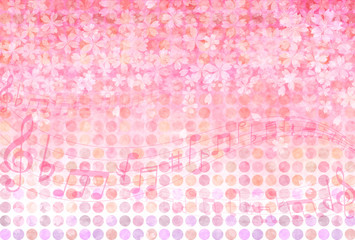 桜　和紙　背景