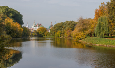 View of the Izmailovo Kremlin in Moscow in autumn park