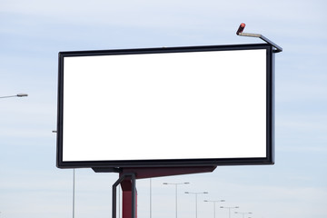 Blank billboard