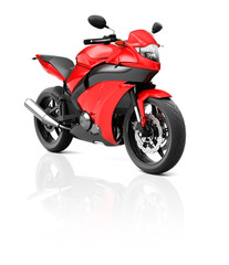 Obraz na płótnie Canvas Illustration Transportation Sport Motorbike Racing Concept