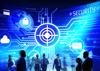 Business People Commuter Technology Security Target Concept