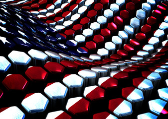 Usa background theme - 3D render