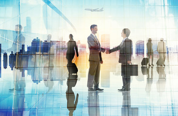 Business People Travel Corporate Aiport Passenger Concept