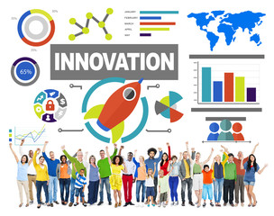 People Celebration Creativity Growth Success Innovation Concept