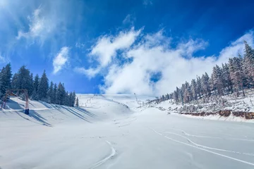 Foto auf Acrylglas Winterlandschaft © Goinyk
