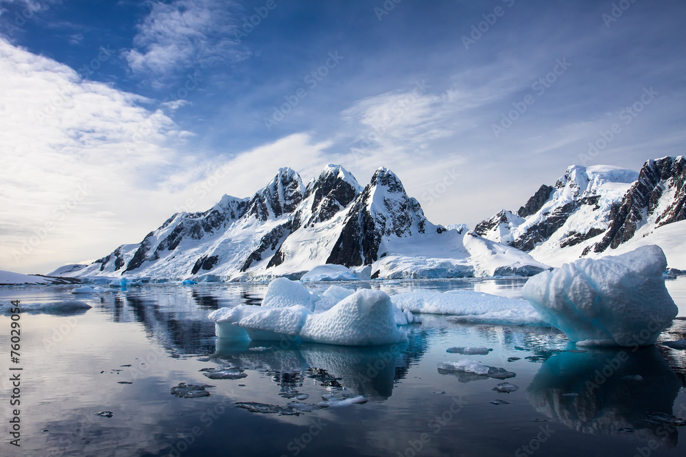 Canvas Prints beautiful snow-capped mountains