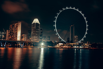 Fototapeta na wymiar Singapore at night