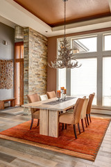 Dining Room in Luxury Home