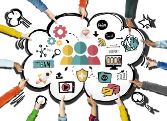 Team Support Care Help Trust Collaboration Concept