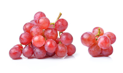 red grape isolated on white background