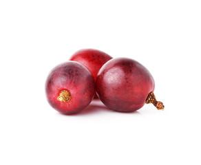 red grape isolated on white background