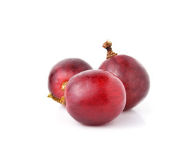 red grape isolated on white background