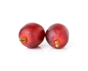 red grape isolated on white background