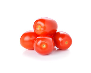 cherry tomatoes isolated on white background.