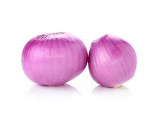 shallots isolated on white background