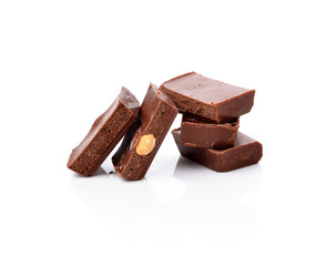 Chocolate isolated on white background