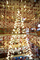 Christmas tree from light for Christmas