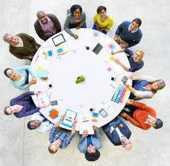 Diversity Casual People Brainstorming Meeting Teamwork Concept