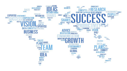 Fototapeta na wymiar Global Business Communication Plan Strategy Success Growth