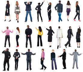 collection "Back view of business people".