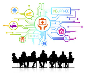 Group Business People Insurance Teamwork Concepts