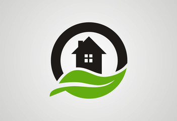 Home ecology logo vector - 76034802