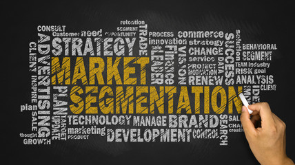 market segmentation word cloud