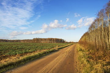 Country road.
