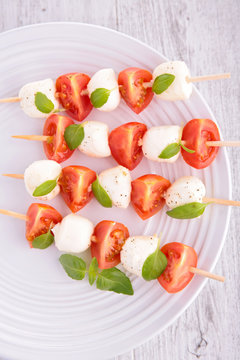 tomato and mozzarella