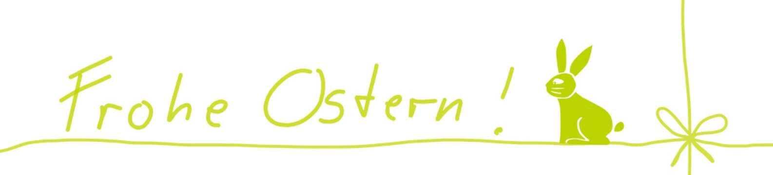 Frohe Ostern Banner Gruß 