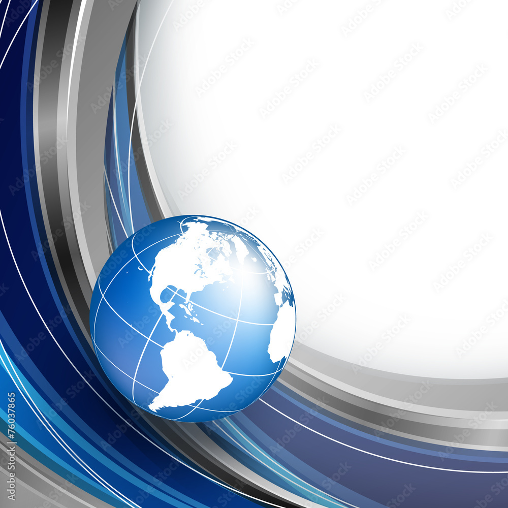 Poster vector background with wavy lines