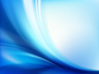 Abstract blue wavy background - 76038077