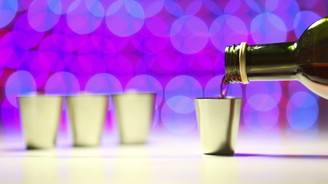 Red shot as celebration concept