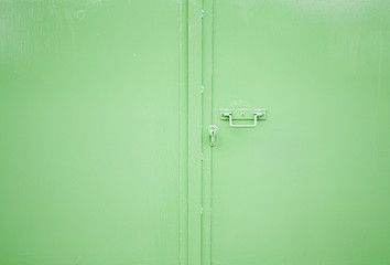 Green Industrial door