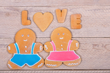 Gingerbread men and the word 