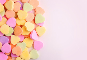 Colorful candy hearts - 76039403