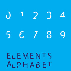 Inividual Alphabet Characters of a Custom Font - Elements Number