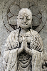 Fototapeta na wymiar Japanese Buddha Sculpture
