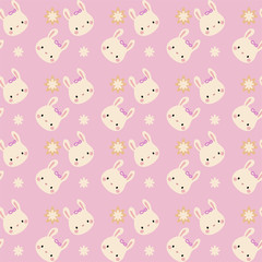 cute rabbit vector pattern2