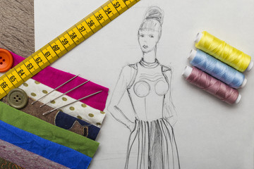 Fashion design sketch