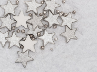 silver stars background