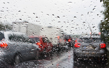 schlechte Sicht im Auto