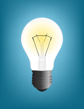 bulb lamp vector
