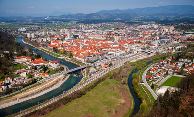 Celje town, panorama, Slovenia - 76048883