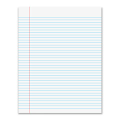 Sheet of paper in line