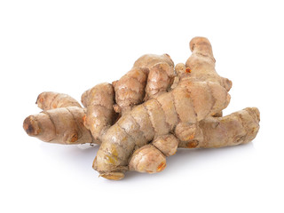 turmeric on white background