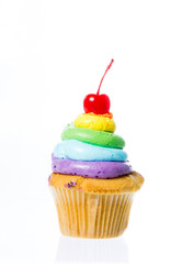 Velvet cupcakes isolate