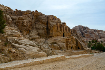 Fototapeta premium Jordan, Petra. On the way to the gorge