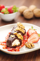 sweet maki on a plate © yuryrumovsky