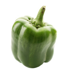 Green pepper isolated on white background